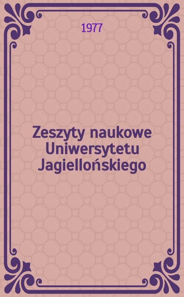 Zeszyty naukowe Uniwersytetu Jagiellońskiego : Bioenergetyka