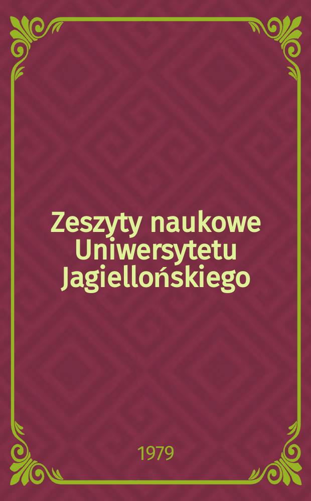 Zeszyty naukowe Uniwersytetu Jagiellońskiego : Teoretyczne podstawy architektury ...