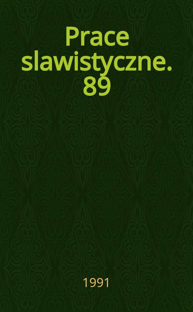 Prace slawistyczne. 89 : Problemy teoretyczno-metodologiczne badań konfrontatywnych języków...