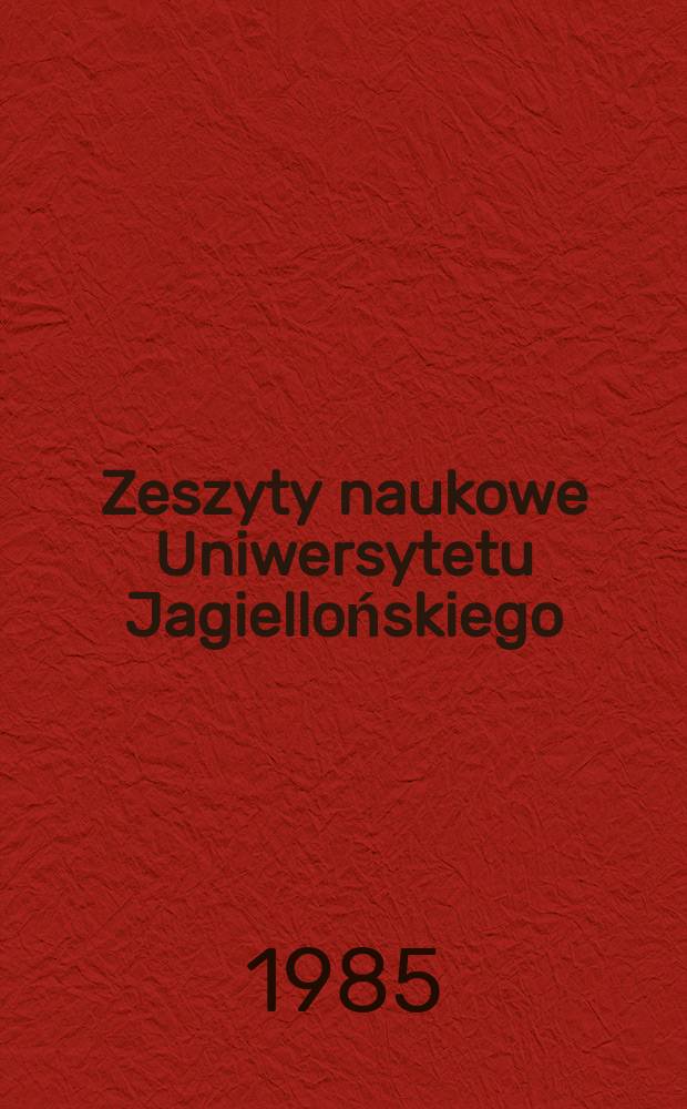 Zeszyty naukowe Uniwersytetu Jagiellońskiego : Z dziejów polskiej myśli socjalistycznej