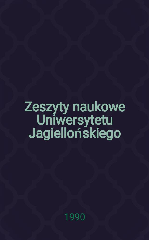Zeszyty naukowe Uniwersytetu Jagiellońskiego : Społeczne poglądy o naczelnym sądzie ...