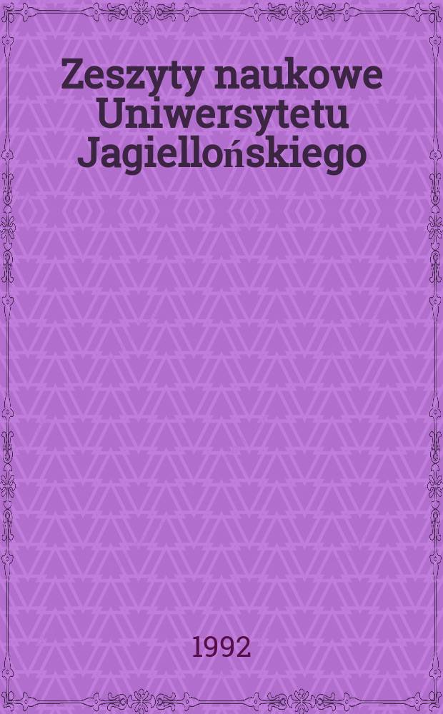 Zeszyty naukowe Uniwersytetu Jagiellońskiego : The chosen aspects of the coexistence of the states