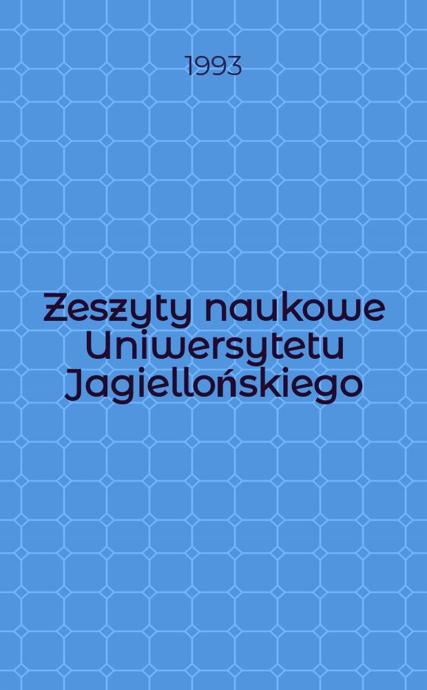 Zeszyty naukowe Uniwersytetu Jagiellońskiego : Die Deutschlandpolitik Polens 1945-1991