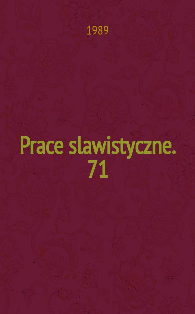 Prace slawistyczne. 71 : Paralele w rozwoju słownictwa języków słowiańskich