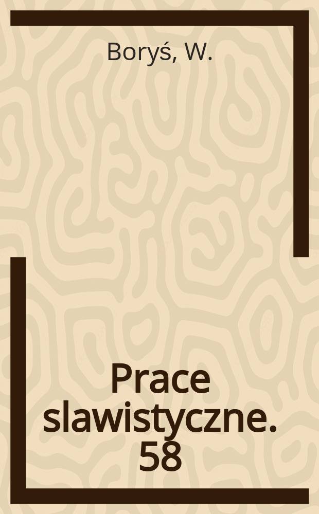 Prace slawistyczne. 58 : Studia nad dialektem czakawskim Juraja Križanicia