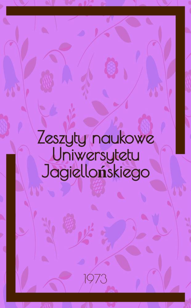 Zeszyty naukowe Uniwersytetu Jagiellońskiego