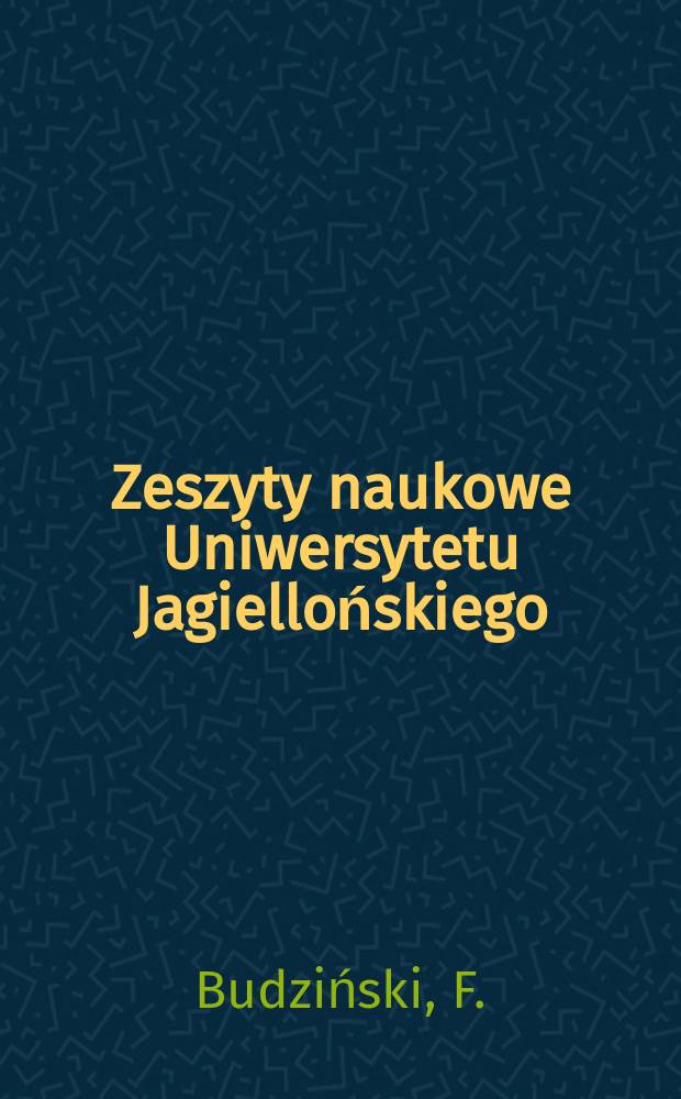 Zeszyty naukowe Uniwersytetu Jagiellońskiego : Formy i geneza postępu technicznego