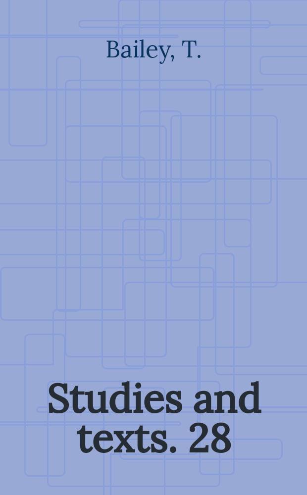 Studies and texts. 28 : The intonation formulas of Western chat