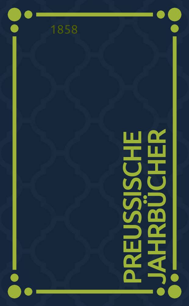 Preußische Jahrbücher