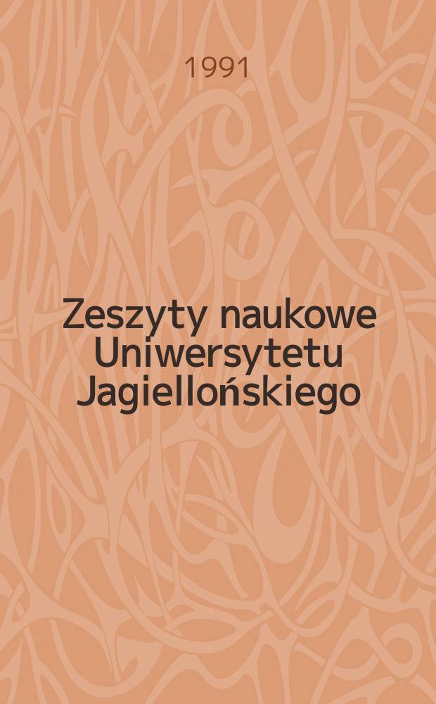 Zeszyty naukowe Uniwersytetu Jagiellońskiego