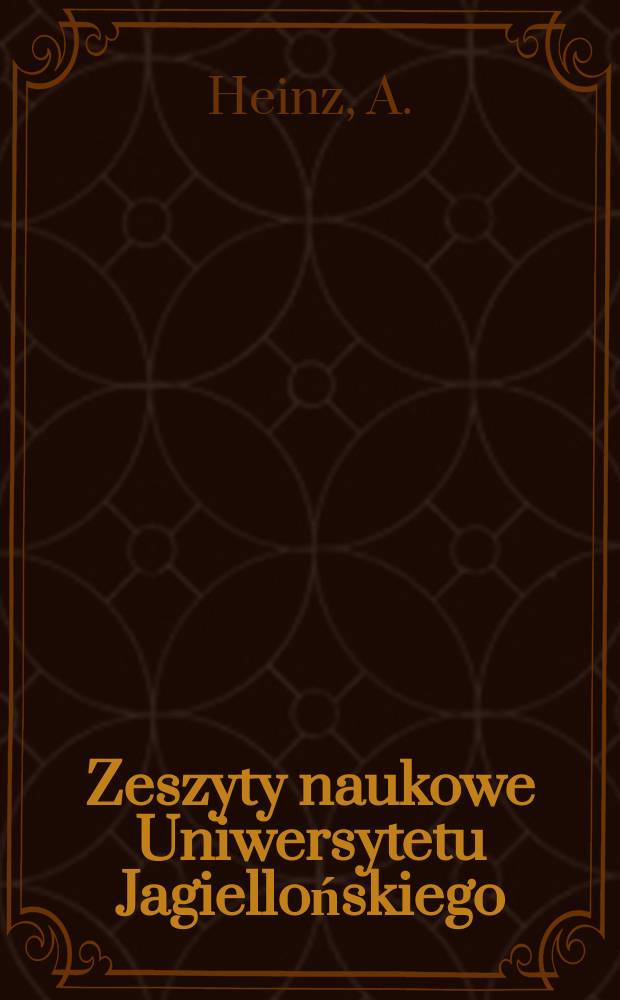Zeszyty naukowe Uniwersytetu Jagiellońskiego : System przypadkowy języka polskiego
