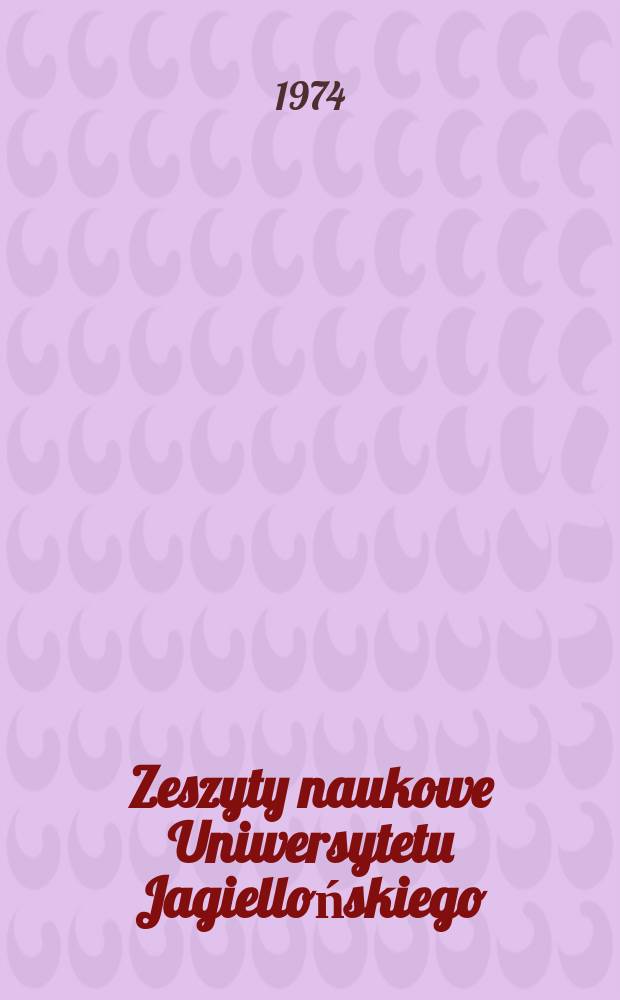 Zeszyty naukowe Uniwersytetu Jagiellońskiego