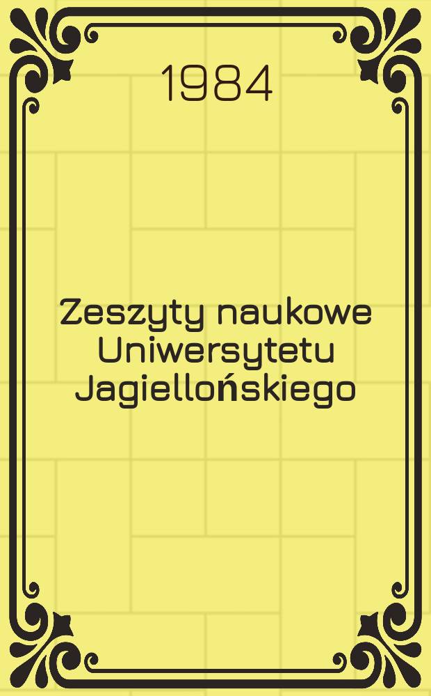 Zeszyty naukowe Uniwersytetu Jagiellońskiego : Studia nad polszczyzna m&oacute;wioną Krakowa