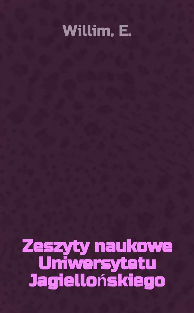 Zeszyty naukowe Uniwersytetu Jagiellońskiego : On word order