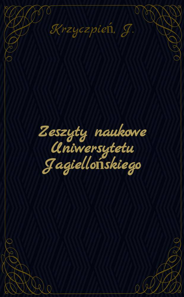 Zeszyty naukowe Uniwersytetu Jagiellońskiego : A diachronic analysis of English ...