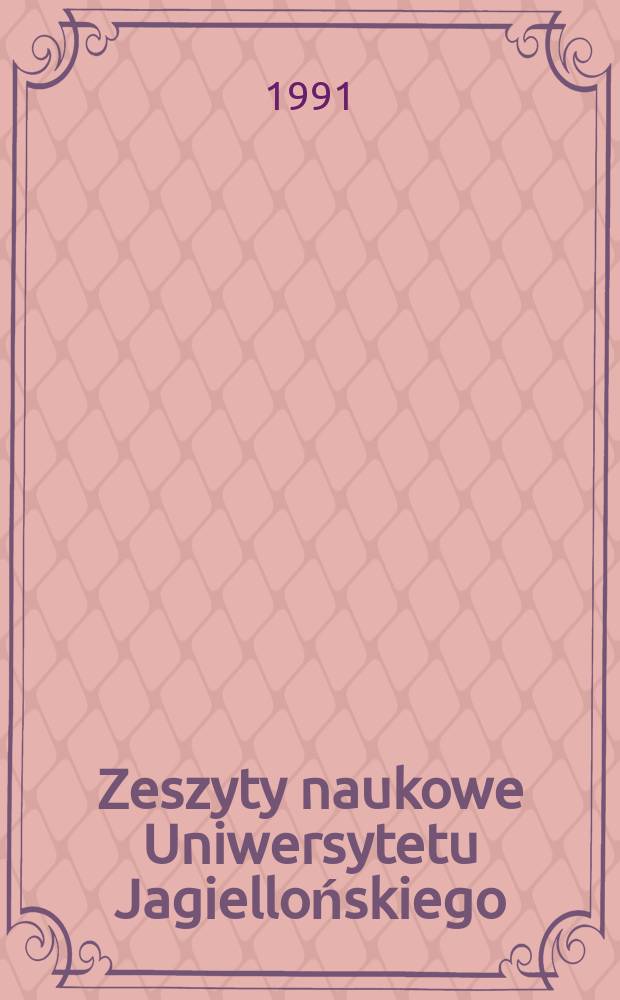 Zeszyty naukowe Uniwersytetu Jagiellońskiego : Multiattributive nominal phrases ...