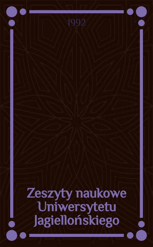 Zeszyty naukowe Uniwersytetu Jagiellońskiego : Origins of the doubled complement ...