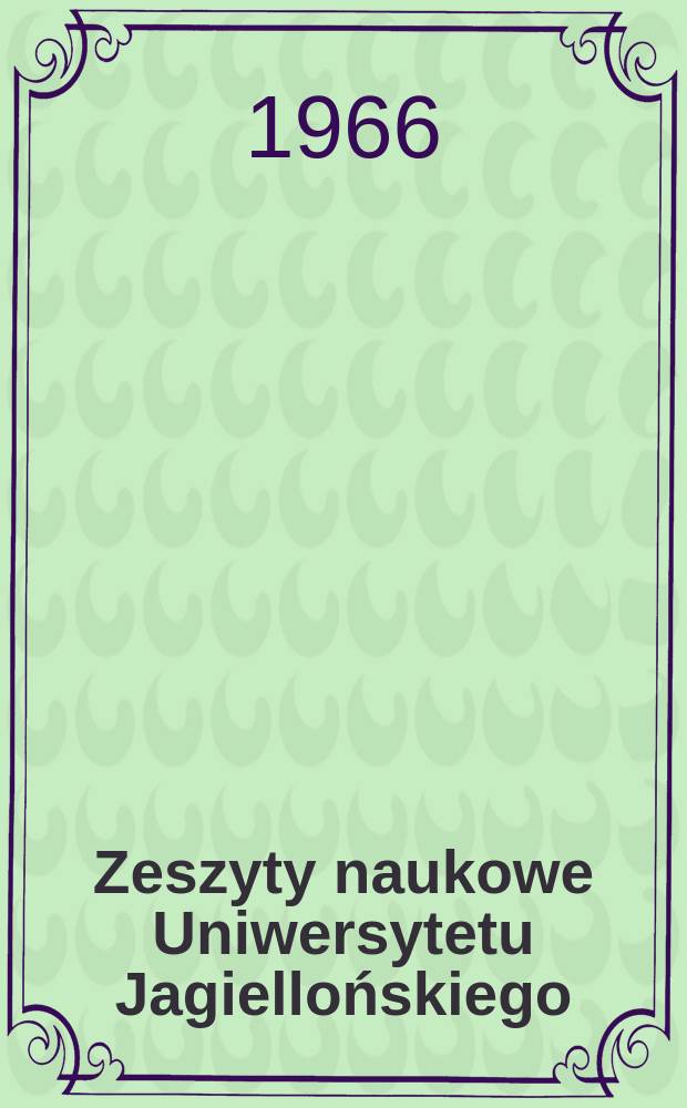 Zeszyty naukowe Uniwersytetu Jagiellońskiego : Nazewnictwo sowiźrzalskie