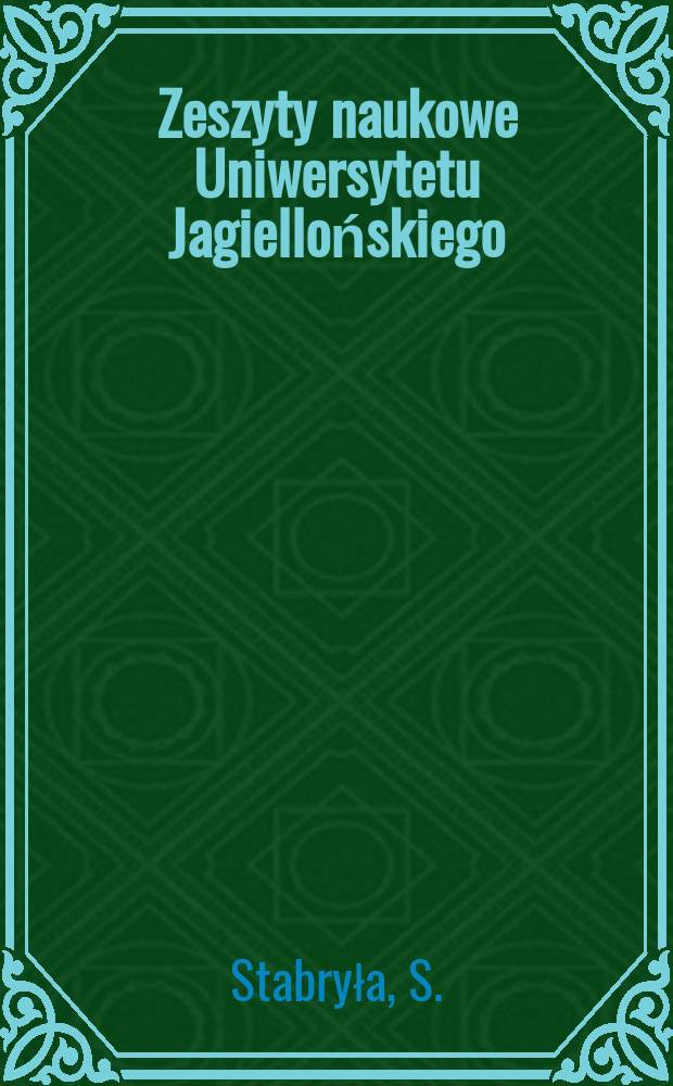 Zeszyty naukowe Uniwersytetu Jagiellońskiego : Problemy genologii antycznej