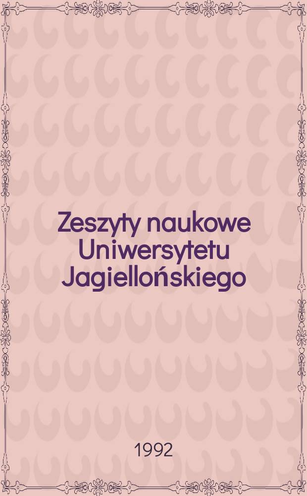Zeszyty naukowe Uniwersytetu Jagiellońskiego : Mity narodowe w literaturach słowiańskich