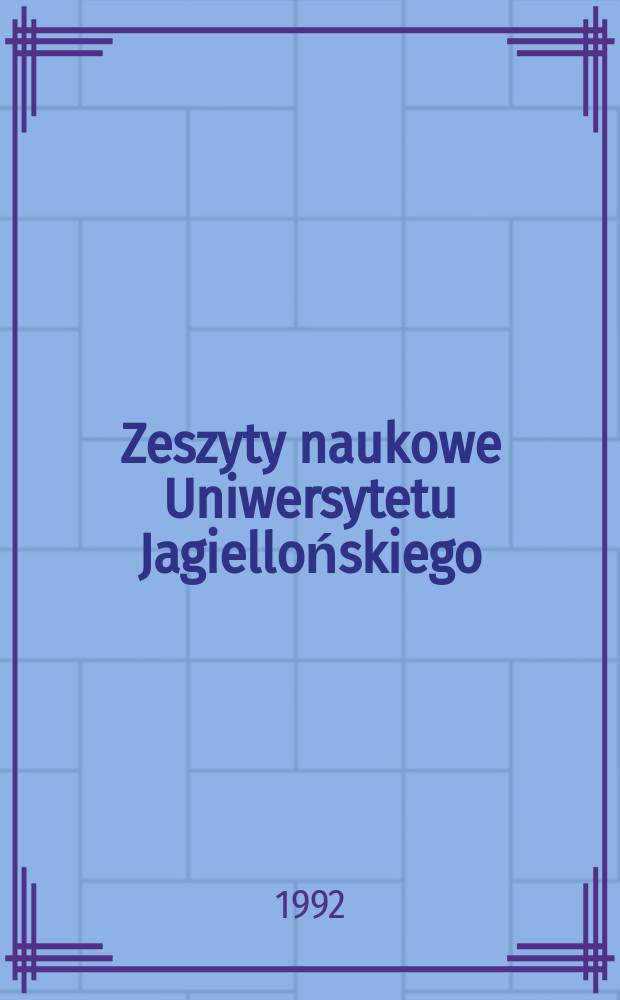 Zeszyty naukowe Uniwersytetu Jagiellońskiego : Studia Polono-Danubiana et Balcanica