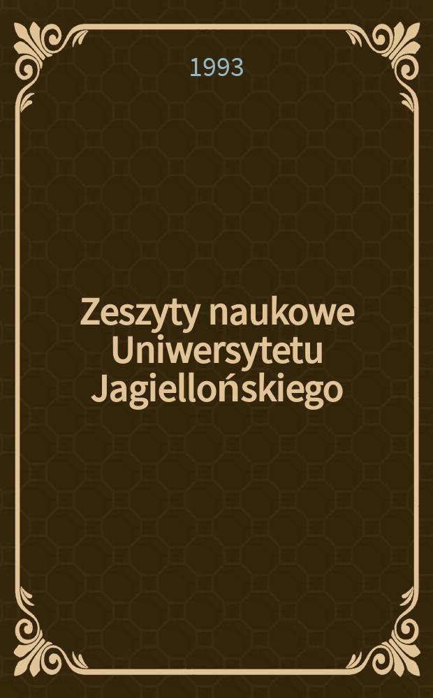 Zeszyty naukowe Uniwersytetu Jagiellońskiego : Studia Polono-Danubiana et Balcanica