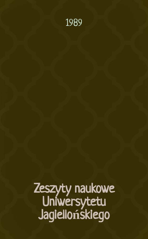 Zeszyty naukowe Uniwersytetu Jagiellońskiego : Rośliny naczyniowe Bieszczadów