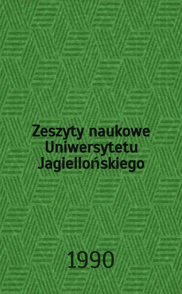 Zeszyty naukowe Uniwersytetu Jagiellońskiego