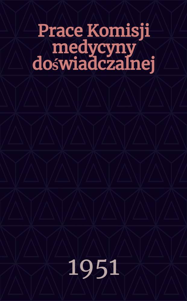 Prace Komisji medycyny doświadczalnej (d lekarskiej). T.8, Z.7 : Badania nad stanem świadomości bespośrednio po wstrząsach leczniczych