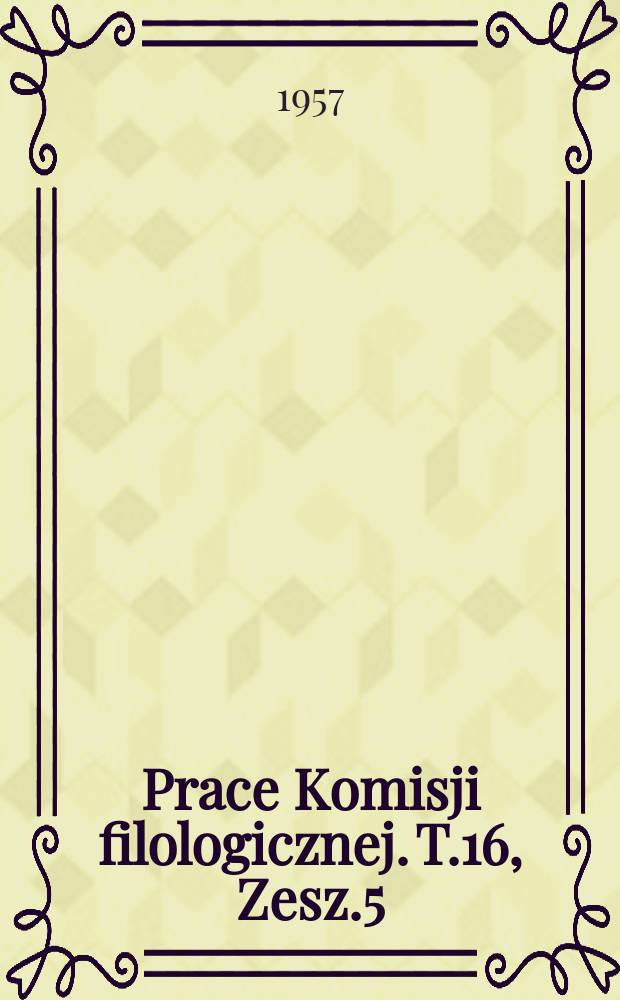 Prace Komisji filologicznej. T.16, Zesz.5 : Shakespeare and the "War of the theatres"