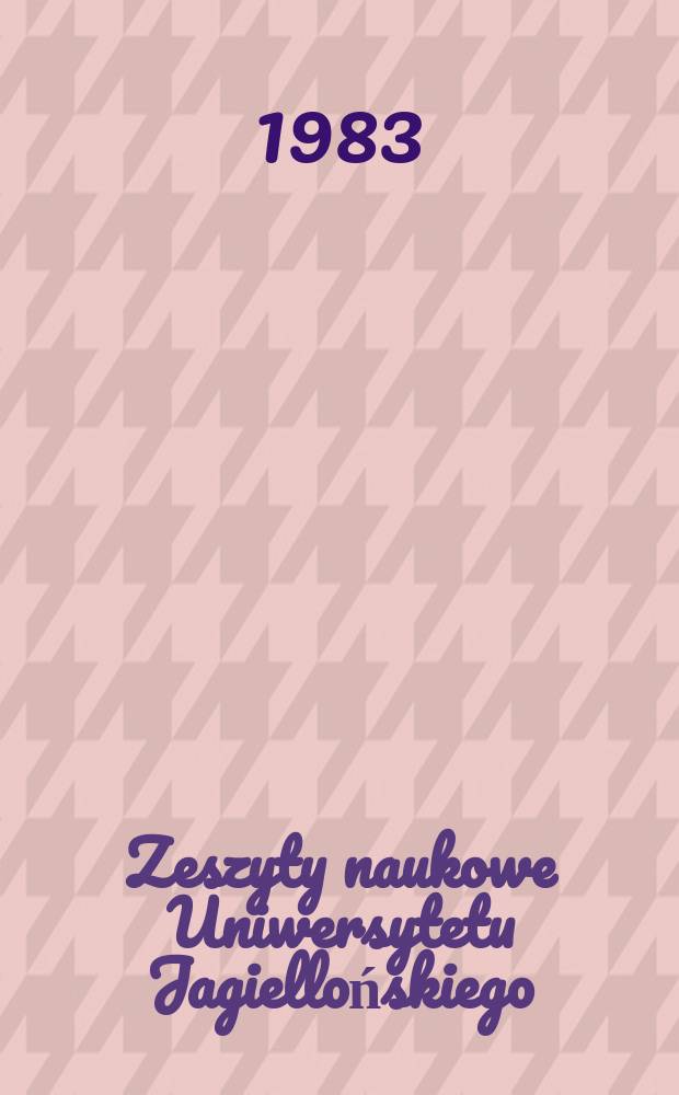 Zeszyty naukowe Uniwersytetu Jagiellońskiego : Qasr el Sagha 1980