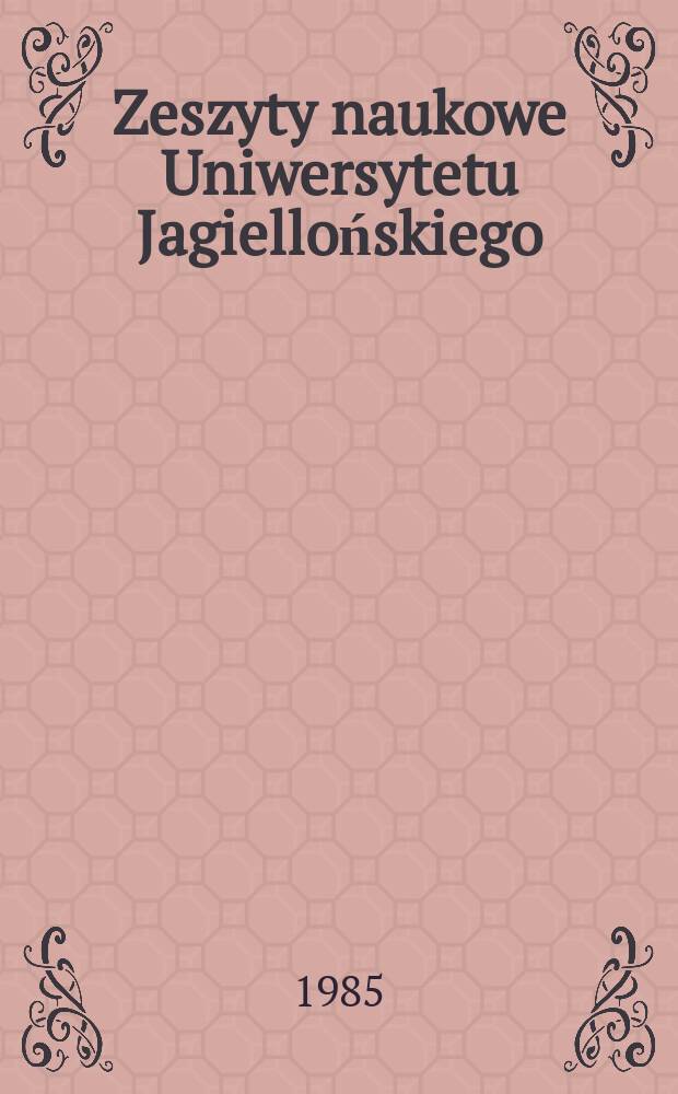 Zeszyty naukowe Uniwersytetu Jagiellońskiego : Die Vekerzug - Kultur