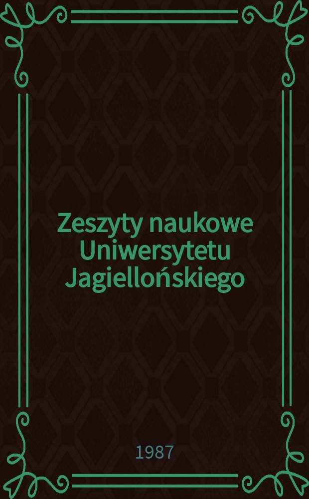 Zeszyty naukowe Uniwersytetu Jagiellońskiego : The upper Palaeolithic site ...