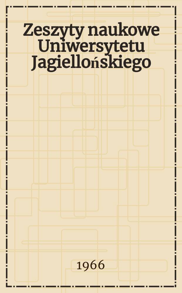 Zeszyty naukowe Uniwersytetu Jagiellońskiego : Użytkowanie ziemi w Krakowie i przyległych częściach powiatu krakowskiego około 1960 roku