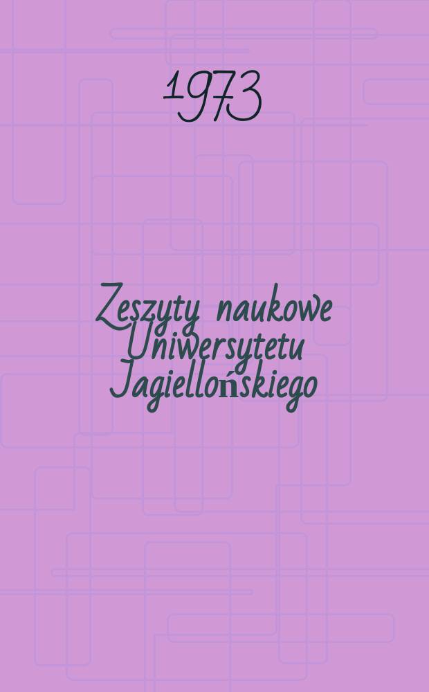Zeszyty naukowe Uniwersytetu Jagiellońskiego : Problemy klimatologii gór i wyżyn