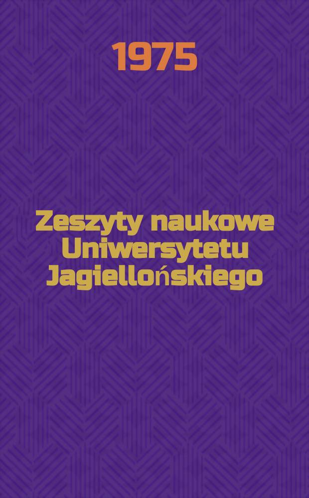 Zeszyty naukowe Uniwersytetu Jagiellońskiego