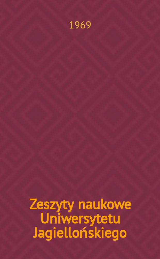 Zeszyty naukowe Uniwersytetu Jagiellońskiego