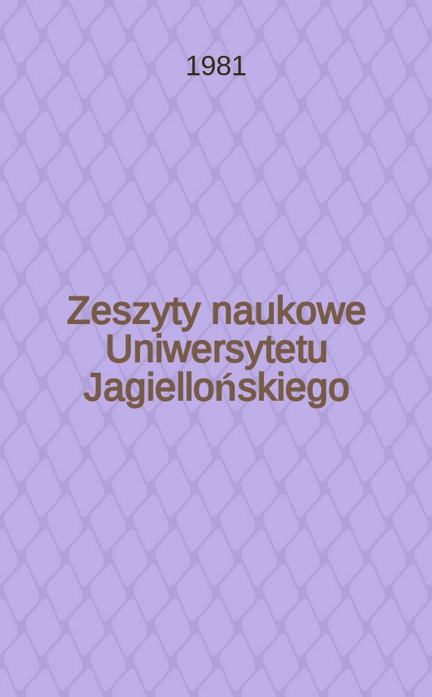 Zeszyty naukowe Uniwersytetu Jagiellońskiego : Potomkowie osadnik&oacute;w z Polski ...