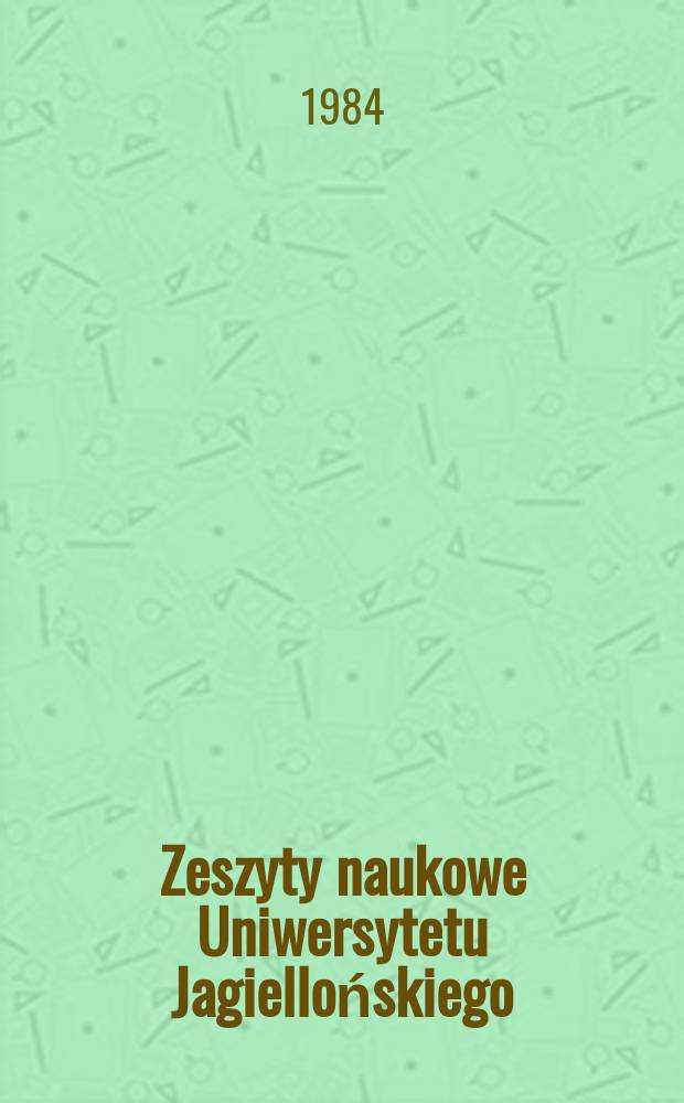 Zeszyty naukowe Uniwersytetu Jagiellońskiego : Studies on physical geography