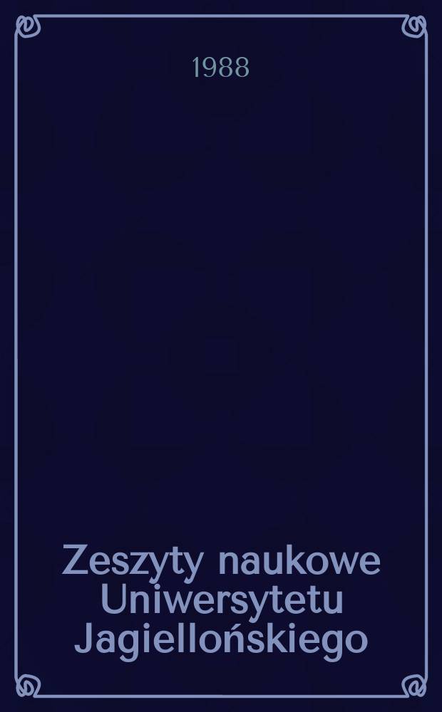 Zeszyty naukowe Uniwersytetu Jagiellońskiego : Tourist monograph of the Carpathians