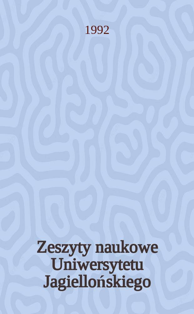 Zeszyty naukowe Uniwersytetu Jagiellońskiego : Scientific and didactic activity in Polish university centres on the geography of tourism
