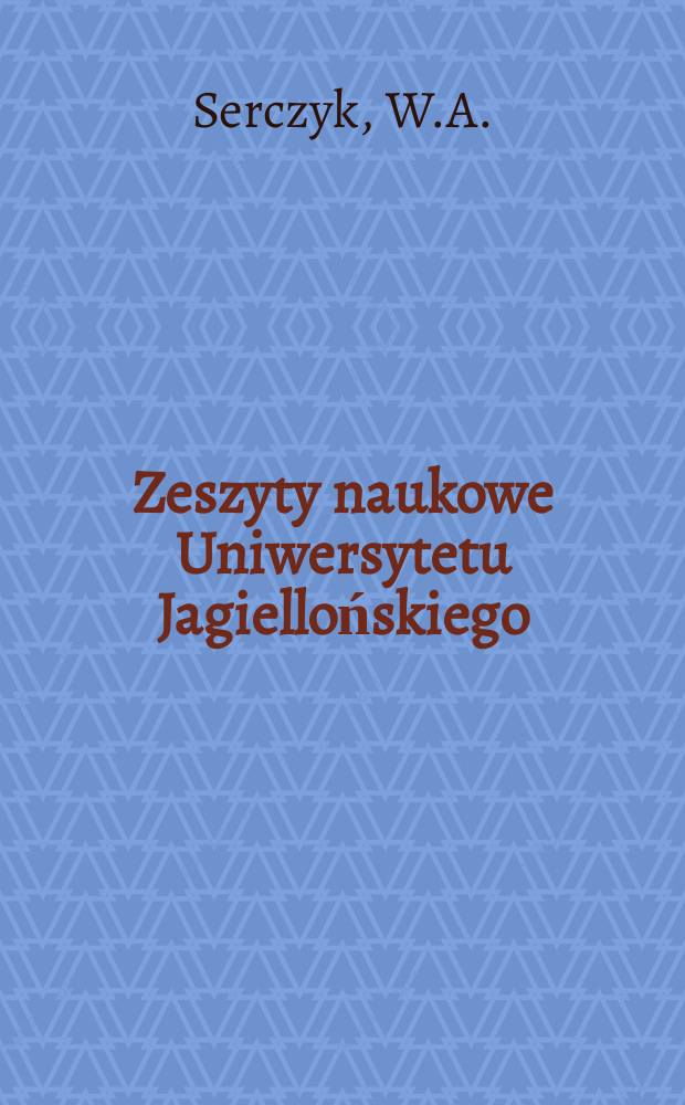 Zeszyty naukowe Uniwersytetu Jagiellońskiego : Koliszczyzna