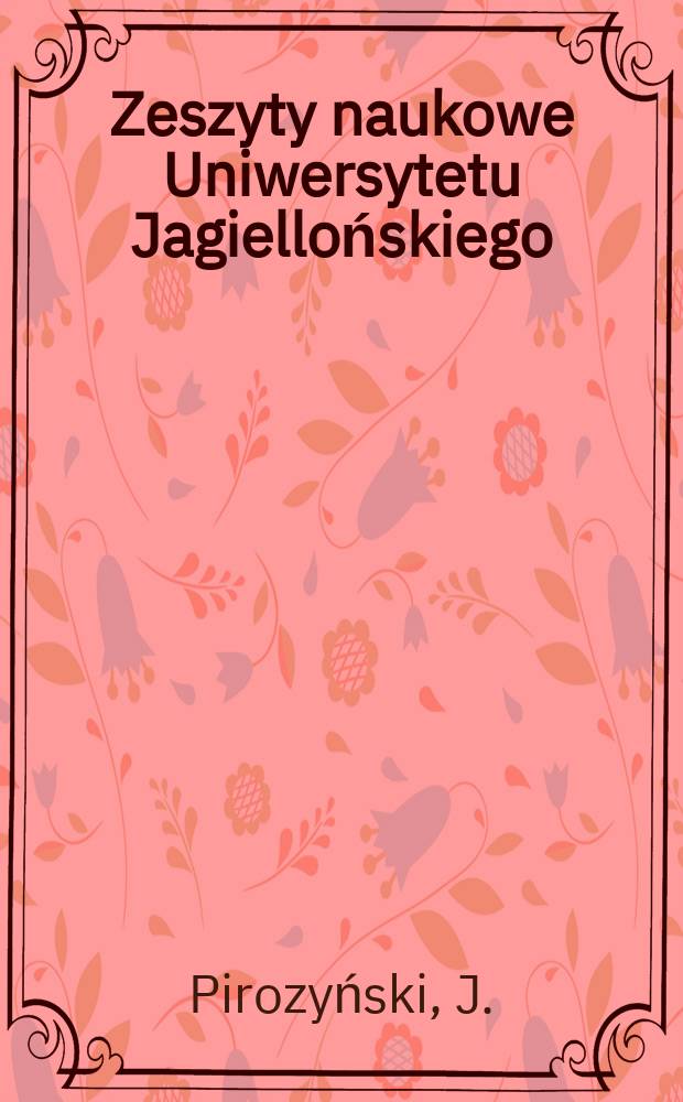 Zeszyty naukowe Uniwersytetu Jagiellońskiego : Sejm warszawski roku 1570