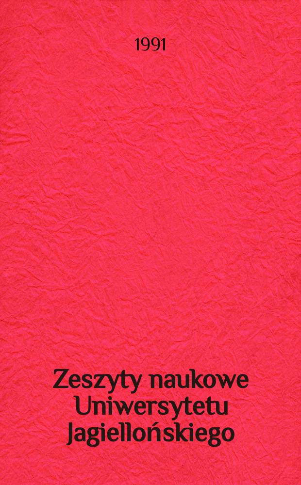 Zeszyty naukowe Uniwersytetu Jagiellońskiego : Les étudiants-liens sociaux, culture, moeurs ...