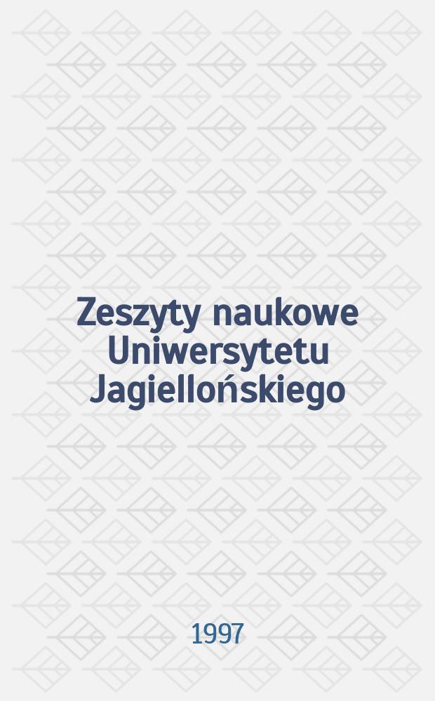 Zeszyty naukowe Uniwersytetu Jagiellońskiego