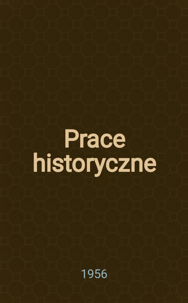 Prace historyczne