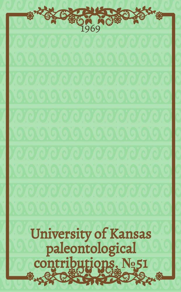 University of Kansas paleontological contributions. № 51 : Upper Cretaceous coccoliths from Texas and Europe