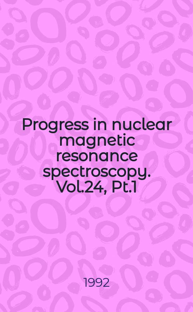 Progress in nuclear magnetic resonance spectroscopy. Vol.24, Pt.1 : ¹³C NMR spectroscopy of oleanane triterpenoids