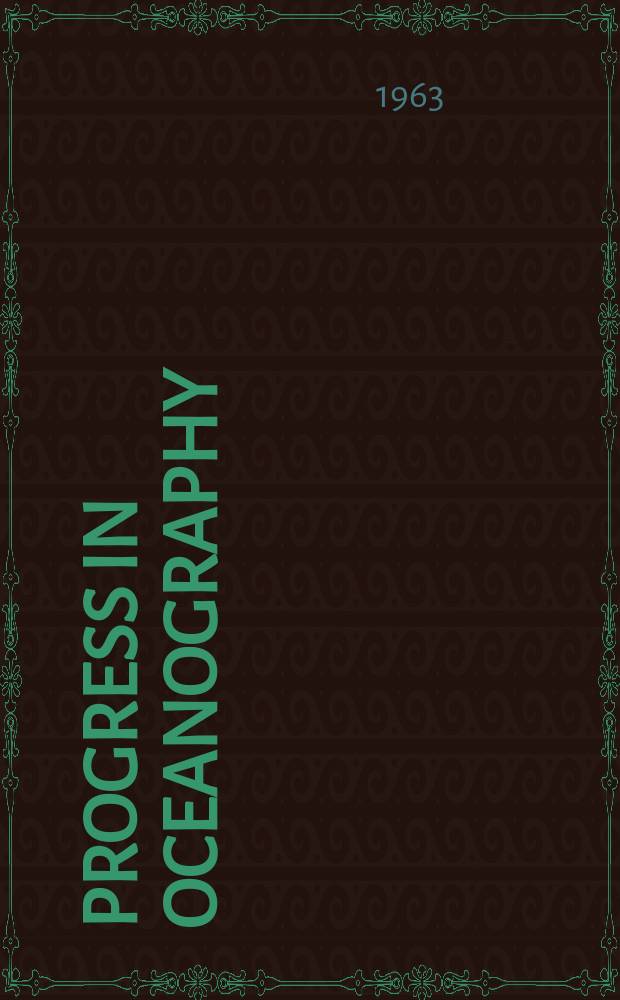 Progress in oceanography