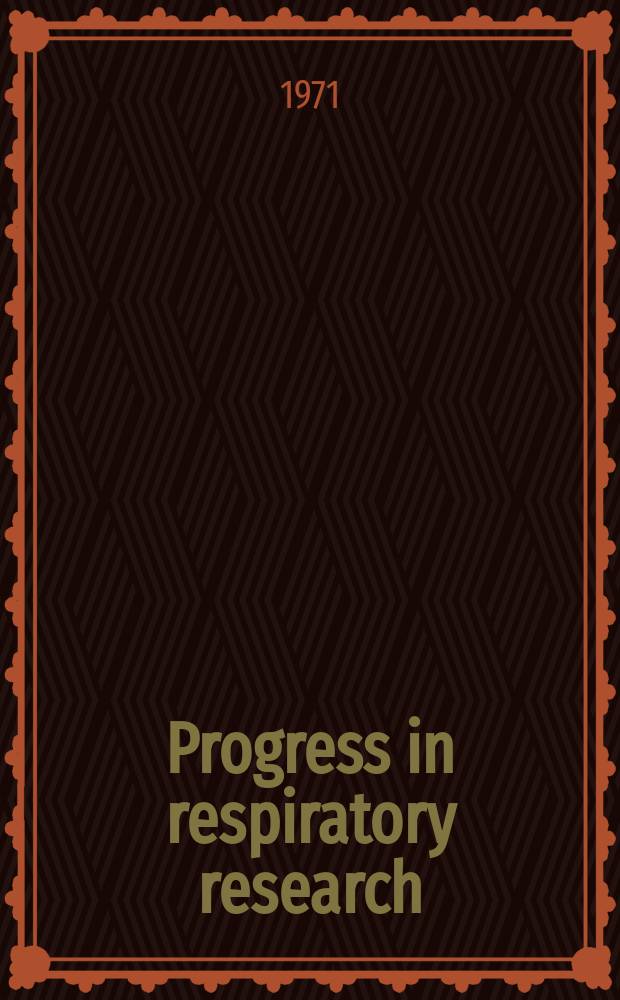 Progress in respiratory research